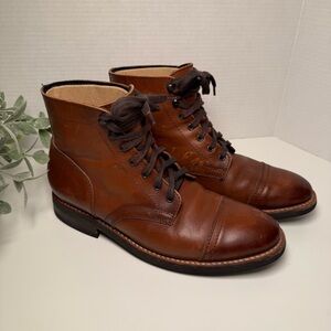 Thursday Boot Co. Captain Boots in Brandy Men's Leather Lace Up Boots Size 8